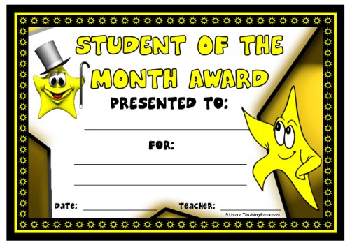 Intrepid image within printable awards for students Exceptional image in printable awards for students