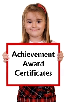 Achievement Award Certificates for Elementary School Students