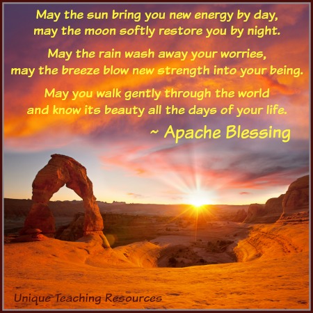 Apache Indian Blessing Inspirational Quote