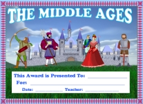 Middle Ages Social Studies Awards and Certificates