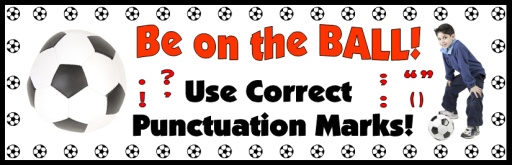 Free Bulletin Board Display Banner For Punctuation Lesson Plans
