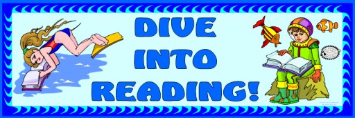 Free Dive Into Reading Bulletin Board Display Banner