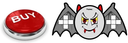 Halloween Bat Sticker Chart Templates Buy Now Button