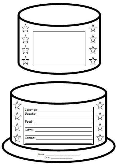 Birthday Cake Book Report Project Bottom Tiers