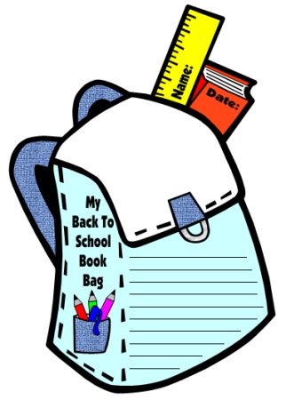 Blue Book Bag Creative Writing Templates for Back to School