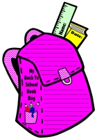 Back to School Book Bag Creative Writing Templates