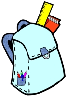 Back to School Student Book Bag Writing Templates Blue
