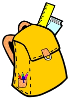 Back to School Student Book Bag Writing Templates Orange