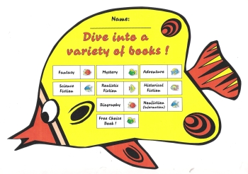 Fish Reading Sticker Charts Dive Into Reading Program