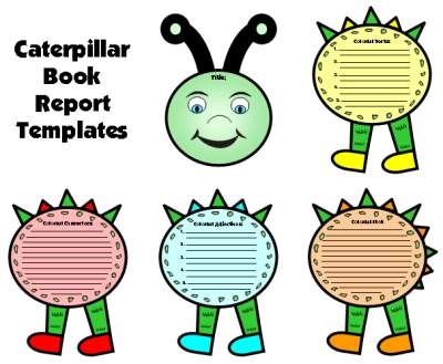 Spring Caterpillar Fun Book Report Projects and Templates