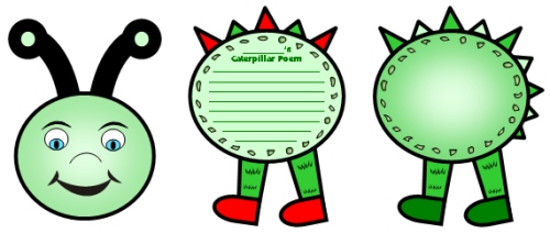 Caterpillar Poem and Poetry Writing Templates and Worksheets