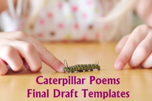 Caterpillar Shaped Creative Writing Templates for Poetry