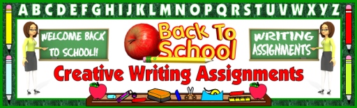 Chalkboard Creative Writing Templates for Back To School