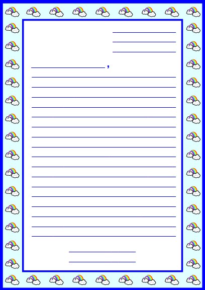 Printable Letter-Writing Template