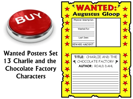 Buy Charlie and the Chocolate Factory Wanted Posters Projects Now