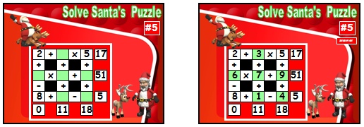 Powerpoint Lesson Plans and Presentation for Math Puzzles at Christmas