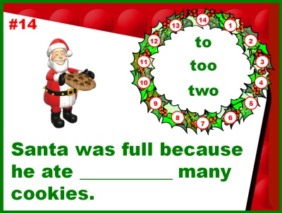 Christmas Powerpoint Presentations Parts of Speech Homophones Lesson Plans Review
