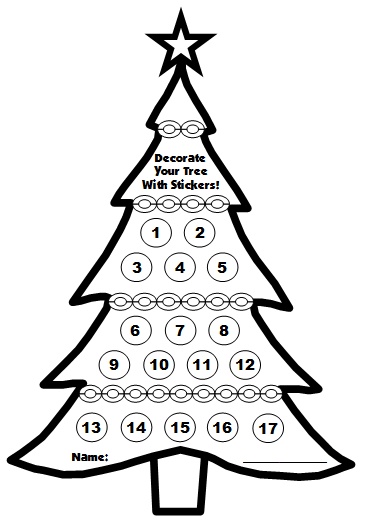 Christmas Reward Chart Printable