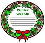 Christmas Wreath Creative Writing Templates