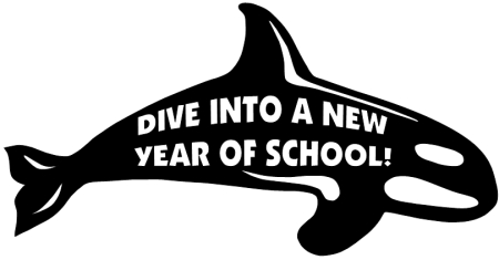 Free Dive Into a New Year of School Whale Classroom Display