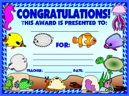 Free Dive Into Learning Award For Elementary School Students