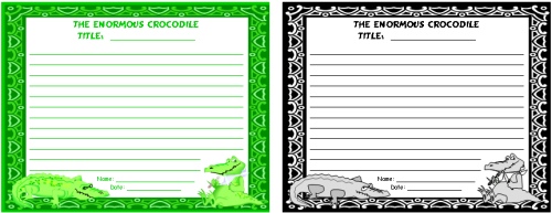 Enormous Crocodile Creative Writing Worksheet Roald Dahl Lesson Plans