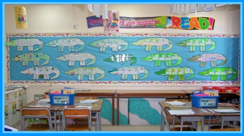 Enormous Crocodile Group Projects Bulletin Board Display