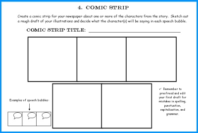 First Draft Newspaper Writing Worksheets
