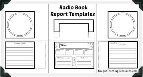 Examples of Fun Book Report Project - Radio Templates