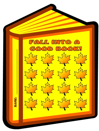 Fall and Autumn Reading Sticker Chart Templates for Elementary School Students