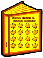 Fall Into A Good Book Reading Sticker Charts for Thanksgiving