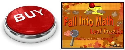Fall and Autumn Math Powerpoint Lesson Plans Buy Now Button