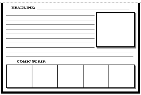 Newspaper Templates and Printable Worksheets