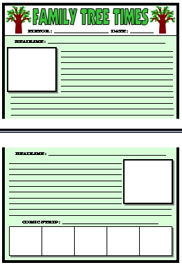 Large Newspaper Creative Writing Templates for Student Projects