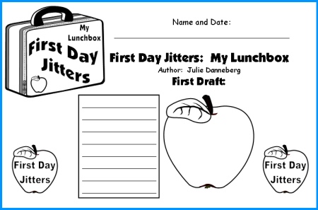 Creative Writing Worksheet for First Day Jitters Danneberg