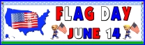 Flag Day June 14 Printable Worksheets Display Banner