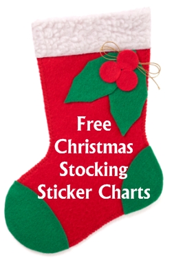 Free Christmas Stocking Sticker Charts