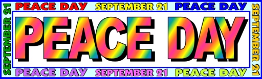 Free Peace Day Bulletin Board Display Banner for Group Projects