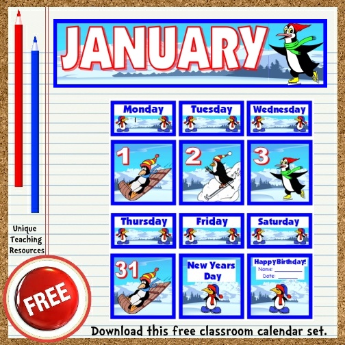 Winter Bulletin Board Displays And Sticker Charts For