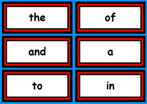 Free Fry Sight Words Lists and Flashcards Set 1
