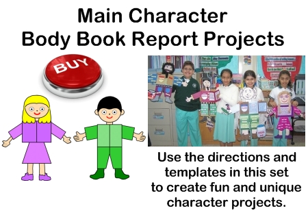 Main character body book report projects