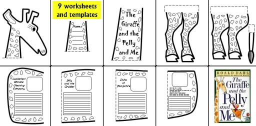 The Giraffe and the Pelly and Me Fun Group Project Worksheets, Templates and Activities