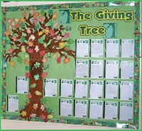 The Giving Tree Bulletin Board Display Example
