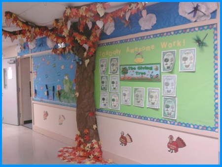 The Giving Tree By Shel Silverstein Elementary School Bulletin Board Fall Display