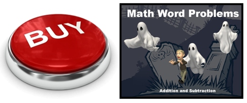 Halloween Math Word Problems Powerpoint Presentation Buy Now Button