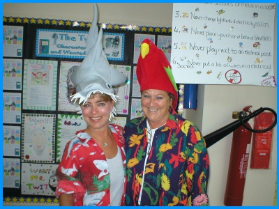 Heidi McDonald Teacher Crazy Hat Day at School
