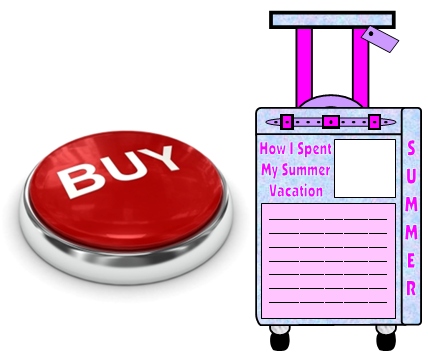 Buy How I Spent My Summer Vacation Suitcase Templates Now