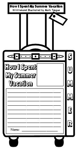 How I Spent My Summer Vacation Mark Teague Project Templates and Teaching Resources