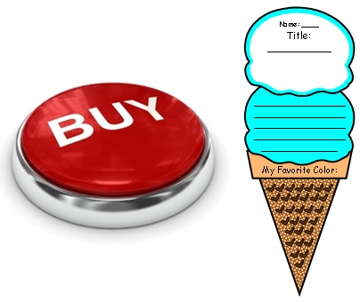 Ice Cream Scoop Template - Teacher Made (Teacher-Made)