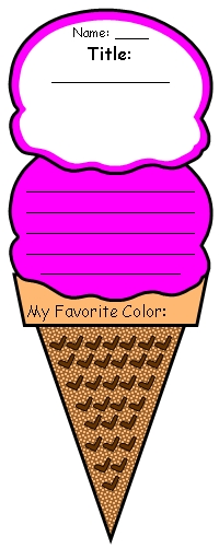 Color Poem Ice Cream Templates Color Poetry